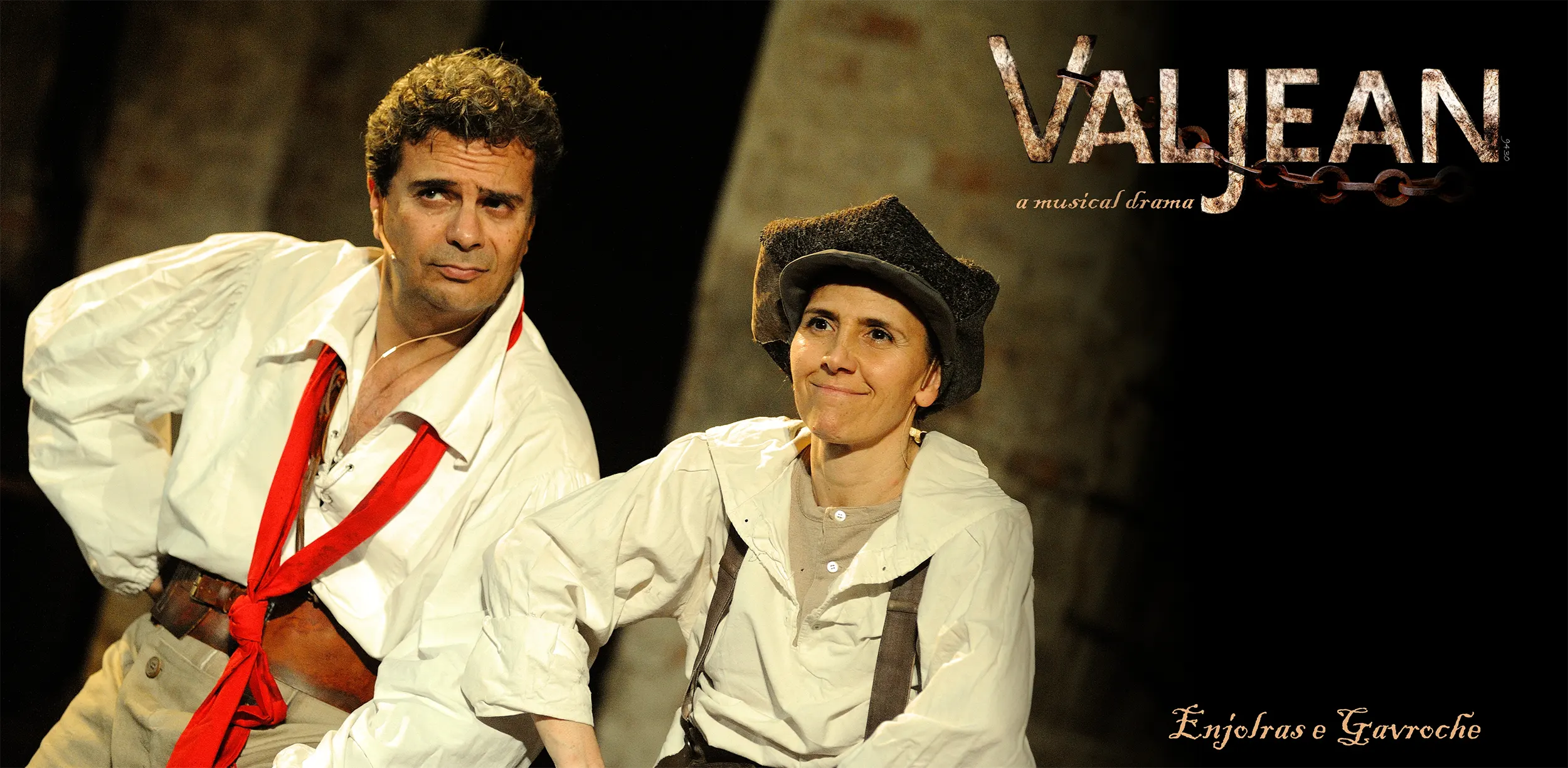 Enjolras e Gavroche Musical Off Valjean